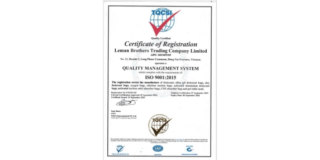 CHỨNG NHẬN ISO 9001